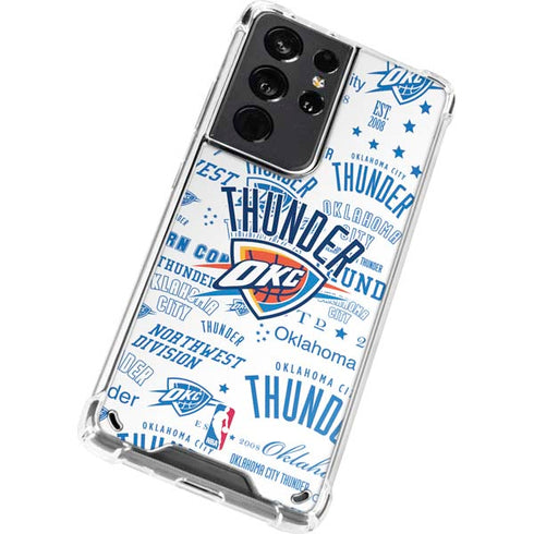 NBA Oklahoma City Thunder Historic Blast Galaxy S21 Ultra 5G Clear Case