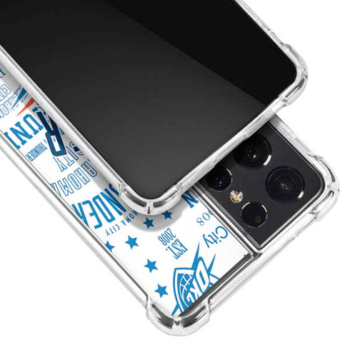 NBA Oklahoma City Thunder Historic Blast Galaxy S21 Ultra 5G Clear Case