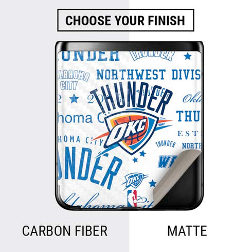 NBA Oklahoma City Thunder Historic Blast Galaxy Z Flip Skin