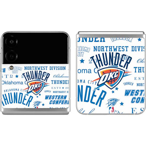 NBA Oklahoma City Thunder Historic Blast Galaxy Z Flip4 5G Skin