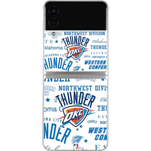 NBA Oklahoma City Thunder Historic Blast Galaxy Z Flip4 5G Skin