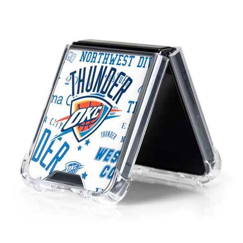 NBA Oklahoma City Thunder Historic Blast Galaxy Z Flip5 5G Clear Case