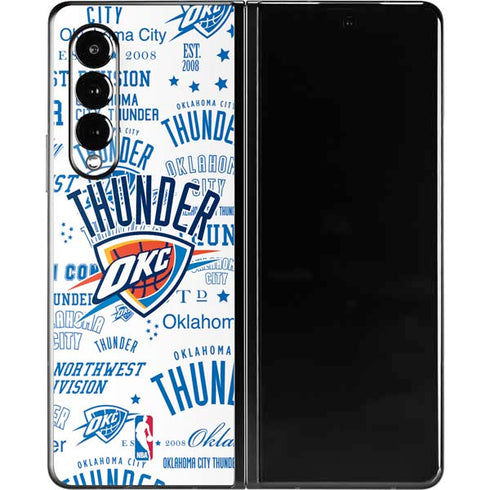 NBA Oklahoma City Thunder Historic Blast Galaxy Z Fold3 5G Skin
