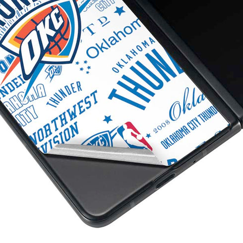 NBA Oklahoma City Thunder Historic Blast Galaxy Z Fold3 5G Skin
