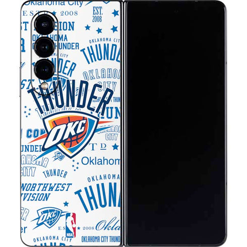 NBA Oklahoma City Thunder Historic Blast Galaxy Z Fold4 5G Skin