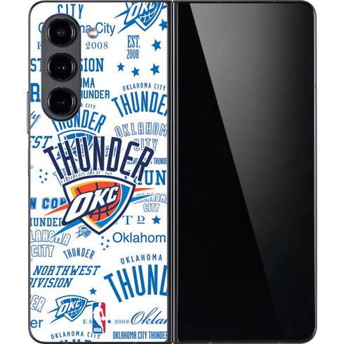 NBA Oklahoma City Thunder Historic Blast Galaxy Z Fold5 5G Skin