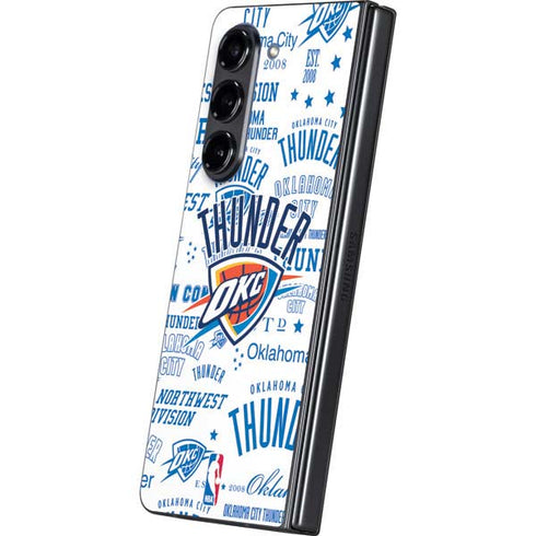 NBA Oklahoma City Thunder Historic Blast Galaxy Z Fold5 5G Skin