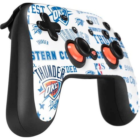 NBA Oklahoma City Thunder Historic Blast Google Stadia Controller Skin