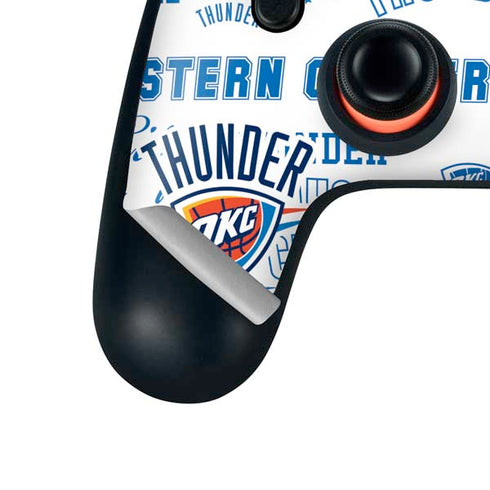 NBA Oklahoma City Thunder Historic Blast Google Stadia Controller Skin