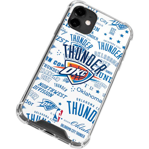 NBA Oklahoma City Thunder Historic Blast iPhone 12 Mini Clear Case