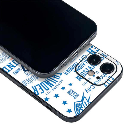NBA Oklahoma City Thunder Historic Blast iPhone 12 Mini Skin