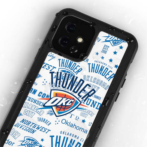 NBA Oklahoma City Thunder Historic Blast iPhone 12 Mini Waterproof Case