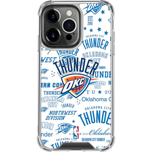 NBA Oklahoma City Thunder Historic Blast iPhone 13 Pro Clear Case