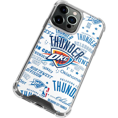 NBA Oklahoma City Thunder Historic Blast iPhone 13 Pro Max Clear Case