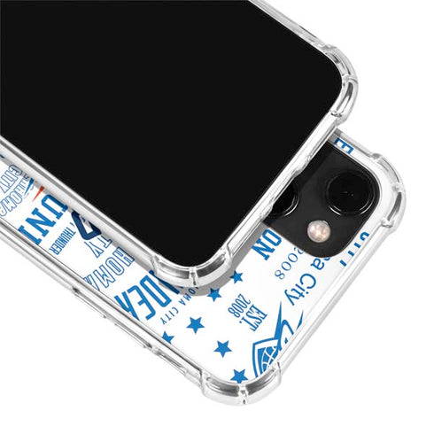 NBA Oklahoma City Thunder Historic Blast iPhone 15 Plus Clear Case