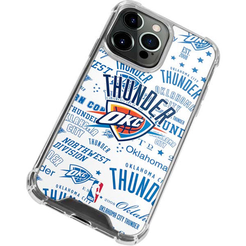NBA Oklahoma City Thunder Historic Blast iPhone 15 Pro Max Clear Case