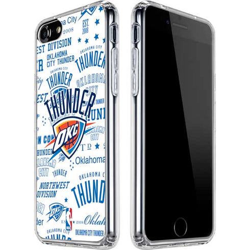 NBA Oklahoma City Thunder Historic Blast iPhone SE (2nd & 3rd Gen) Clear Case
