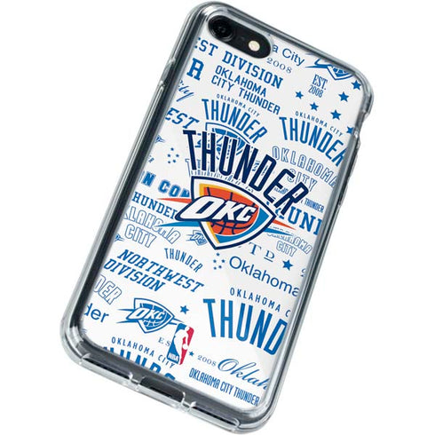 NBA Oklahoma City Thunder Historic Blast iPhone SE (2nd & 3rd Gen) Clear Case