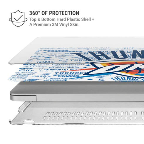 NBA Oklahoma City Thunder Historic Blast MacBook Air 13in M1 (2021) Case plus Skin