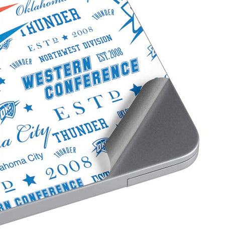 NBA Oklahoma City Thunder Historic Blast MacBook Skins