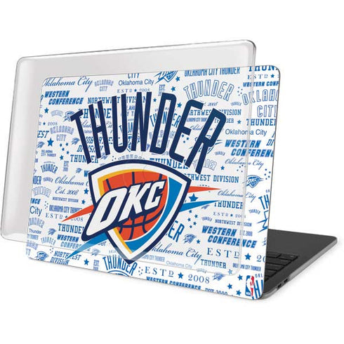 NBA Oklahoma City Thunder Historic Blast MacBook Pro 15in (2016-19) Case plus Skin