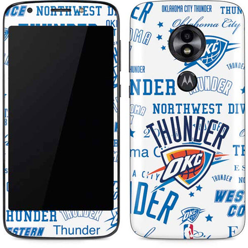 NBA Oklahoma City Thunder Historic Blast Moto E5 Play Skin