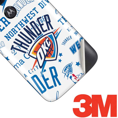 NBA Oklahoma City Thunder Historic Blast Moto E5 Play Skin