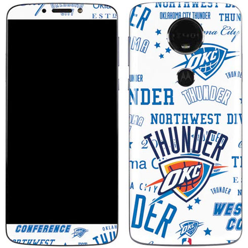 NBA Oklahoma City Thunder Historic Blast Moto E5 Plus Skin