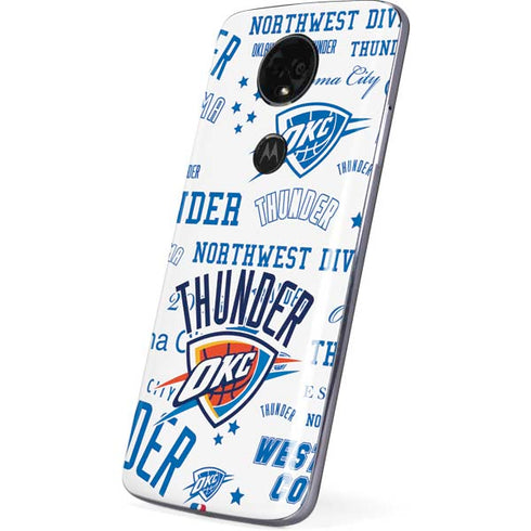 NBA Oklahoma City Thunder Historic Blast Moto E5 Plus Skin