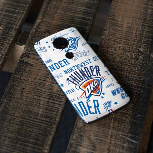 NBA Oklahoma City Thunder Historic Blast Moto E5 Plus Skin