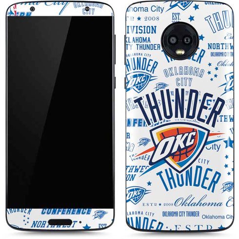 NBA Oklahoma City Thunder Historic Blast Moto G6 Skin