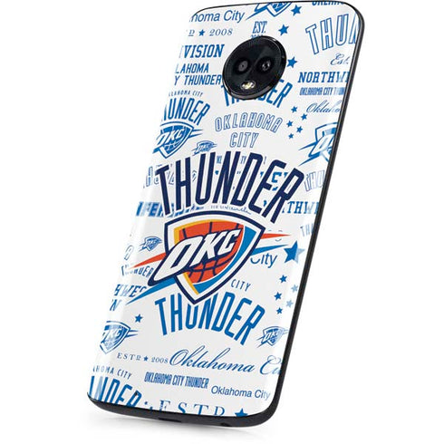 NBA Oklahoma City Thunder Historic Blast Moto G6 Skin