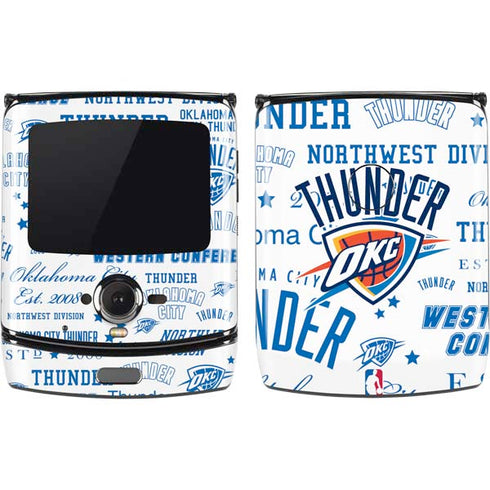 NBA Oklahoma City Thunder Historic Blast Motorola RAZR Skin