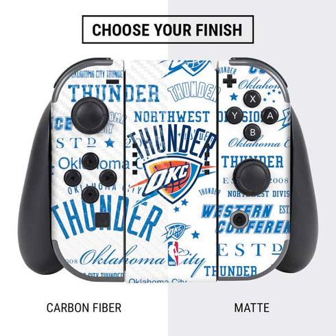 NBA Oklahoma City Thunder Historic Blast Nintendo Switch Bundle Skin
