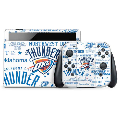 NBA Oklahoma City Thunder Historic Blast Nintendo Switch OLED (2021) Skin