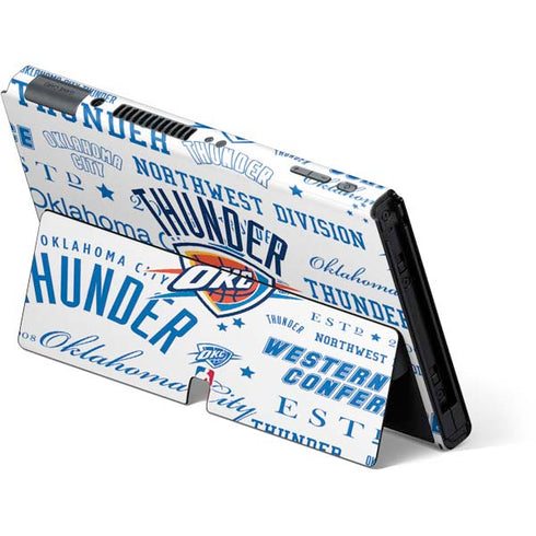 NBA Oklahoma City Thunder Historic Blast Nintendo Switch OLED (2021) Skin