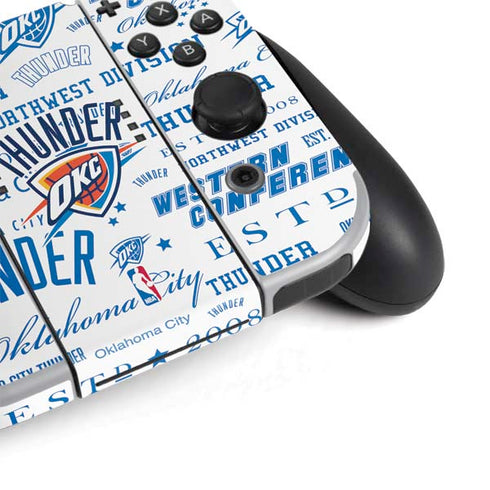 NBA Oklahoma City Thunder Historic Blast Nintendo Switch OLED (2021) Skin