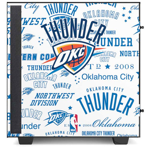 NBA Oklahoma City Thunder Historic Blast NZXT H510 Compact ATX Mid-Tower Case Skin