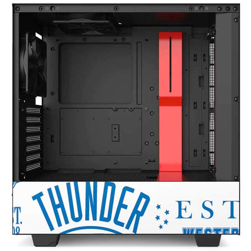 NBA Oklahoma City Thunder Historic Blast NZXT H510 Compact ATX Mid-Tower Case Skin