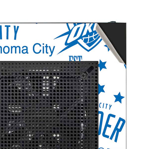 NBA Oklahoma City Thunder Historic Blast NZXT H510 Compact ATX Mid-Tower Case Skin