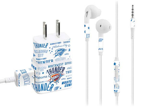 NBA Oklahoma City Thunder Historic Blast Phone Charger Skin