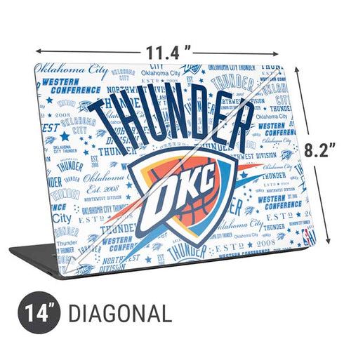 NBA Oklahoma City Thunder Historic Blast Universal Laptop 14in (11.4 x 8.2in) Skin