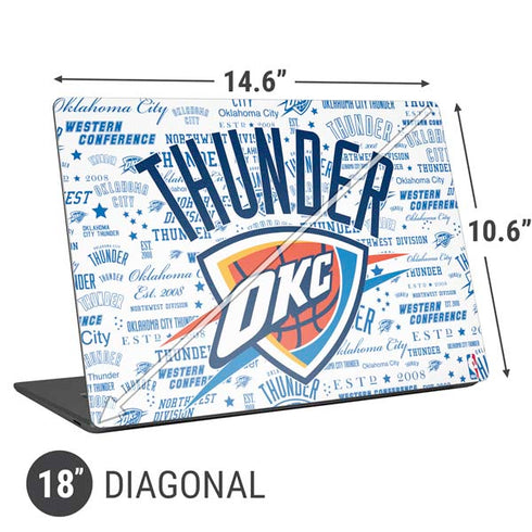 NBA Oklahoma City Thunder Historic Blast Universal Laptop 18in (14.6 x 10.6in) Skin