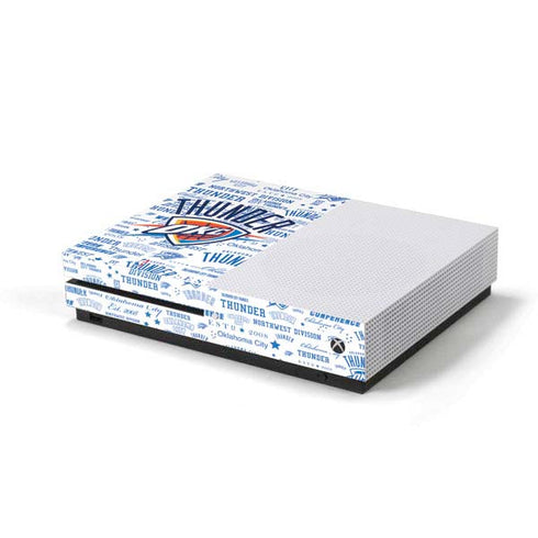 NBA Oklahoma City Thunder Historic Blast Xbox One S Console Skin