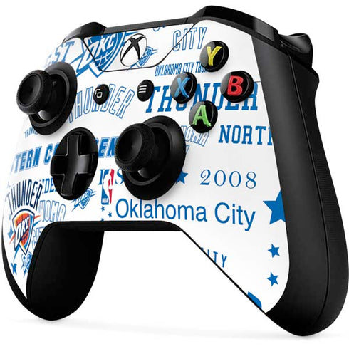 NBA Oklahoma City Thunder Historic Blast Xbox One X Controller Skin