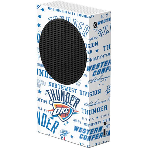 NBA Oklahoma City Thunder Historic Blast Xbox Series S Console Skin