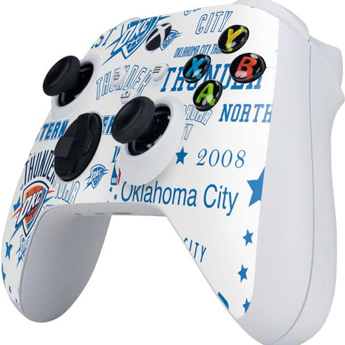 NBA Oklahoma City Thunder Historic Blast Xbox Series S Controller Skin