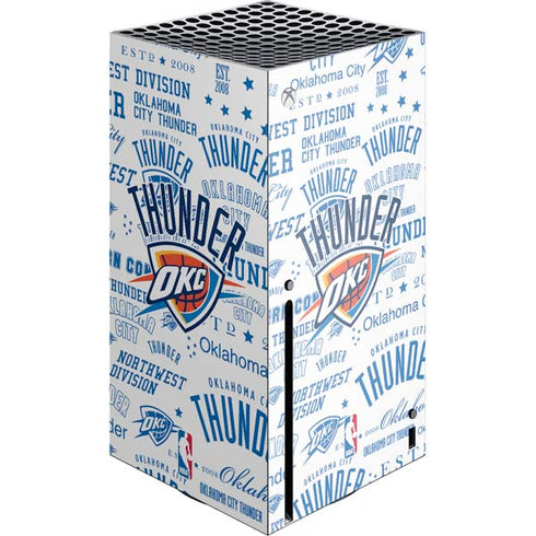 NBA Oklahoma City Thunder Historic Blast Xbox Series X Console Skin