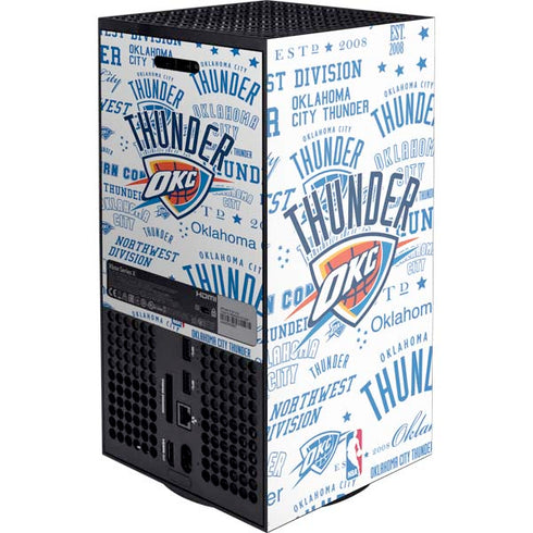 NBA Oklahoma City Thunder Historic Blast Xbox Series X Console Skin
