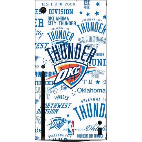NBA Oklahoma City Thunder Historic Blast Xbox Series X Console Skin